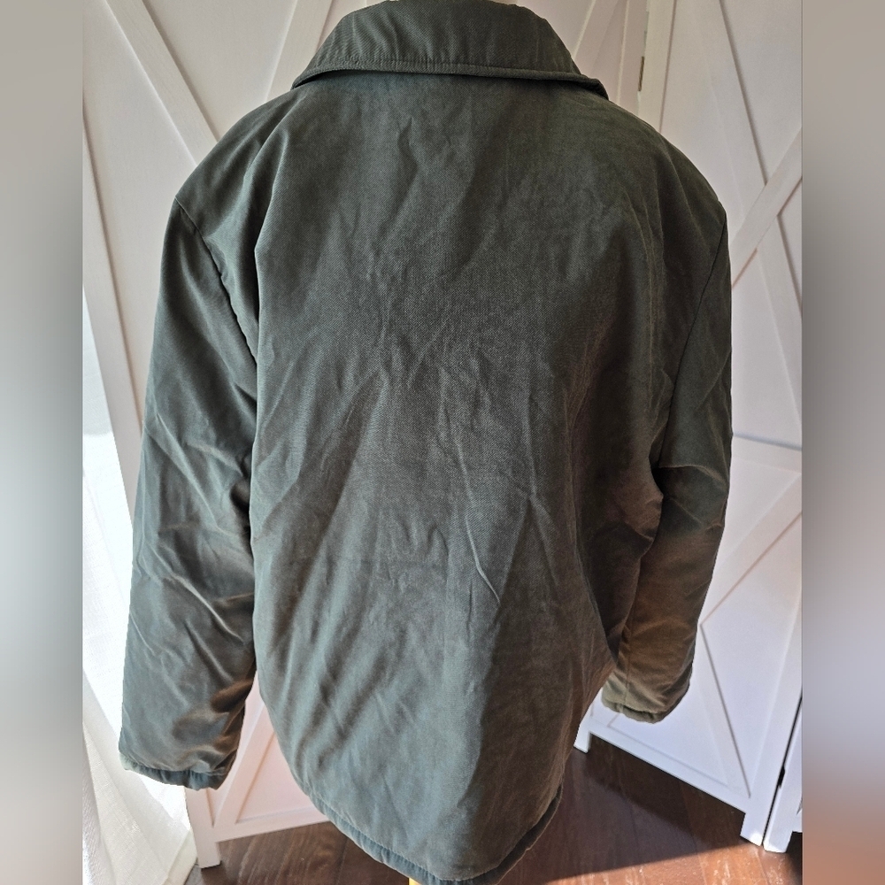 Mack Russo NWT Men's Army Green Range Jacket  Insulated Snap Front Zip Lined - Picture 6 of 9